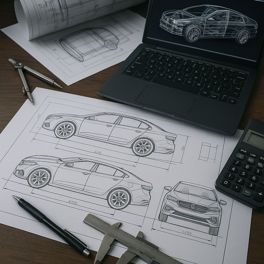 二輪自動車の電装設計／機械設計／CATIA V5